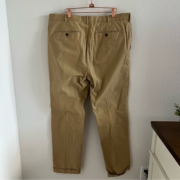 Lands' End Men's Tailored Fit Classic Clothing Khaki Pants Uniform Office Casual - Picture 3 of 11